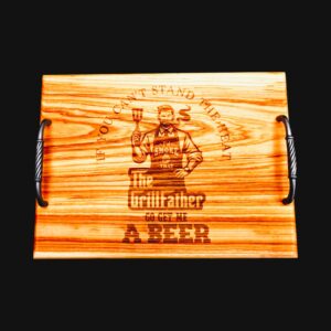 Sangadega tammepuidust serveerimislaud “The Grillfather”