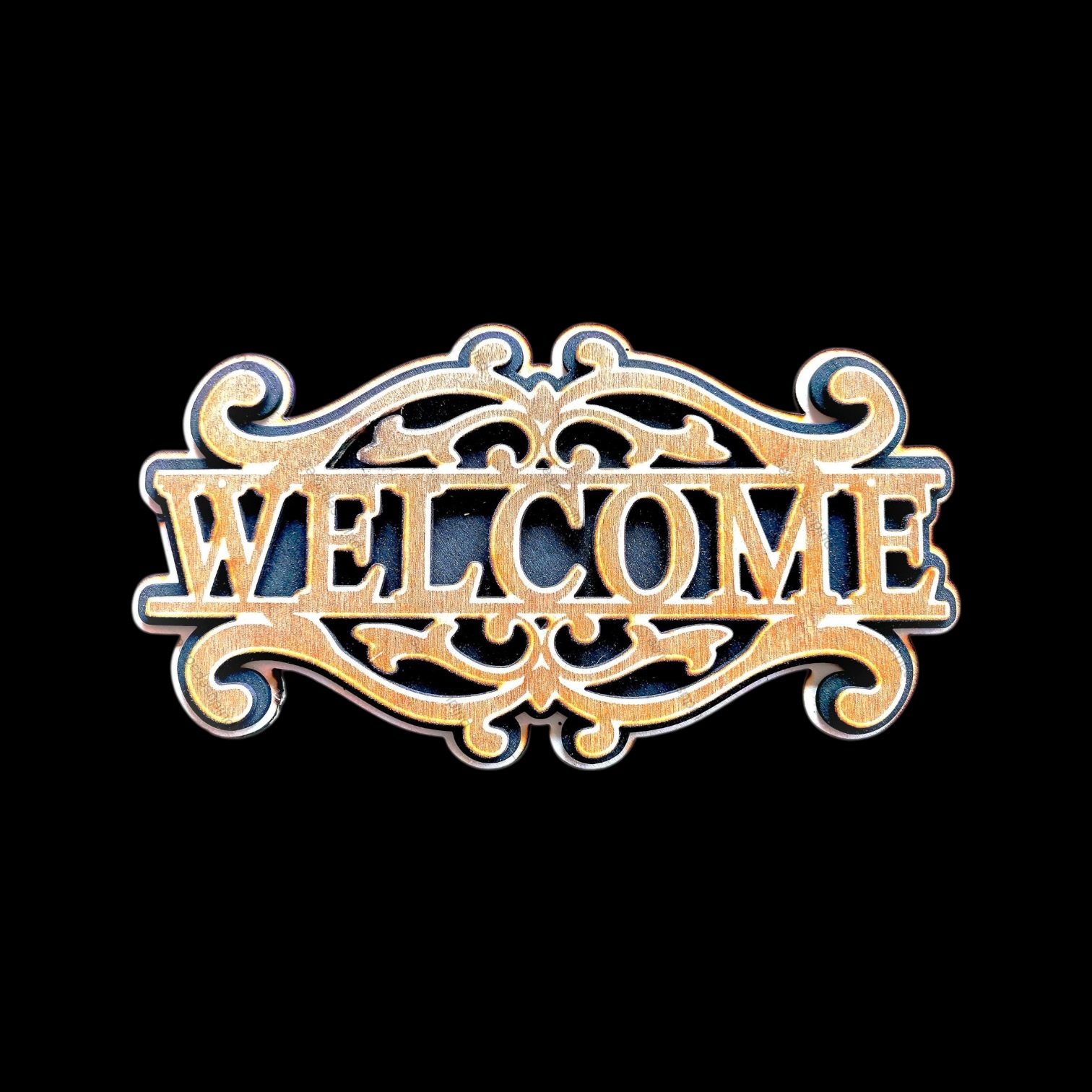 Vineerist 3D graveeritud kodu uksesilt