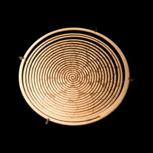 Vineerist lasergraveeritud puuviljakauss